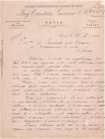 lettera dell'Ing. Einstein. Clicca sull'immagine per vederla ingrandita. File in formato jpg 121 kb lettera dell'Ing. Einstein. Clicca sull'immagine per vederla ingrandita. File in formato jpg 121 kb